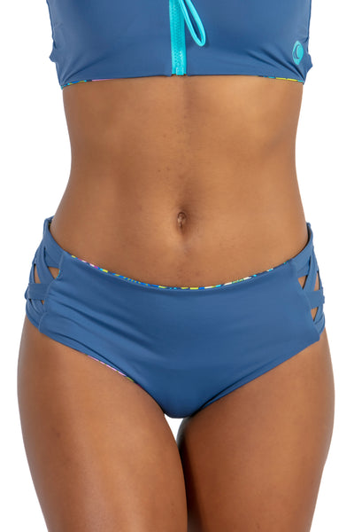 Galia Jewel Reversible Cross Side Bikini Bottom - Wavelife