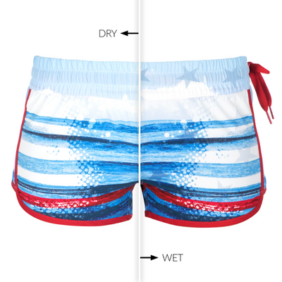 I Salute 5'' H2O Activated Side Tie Ladies Short - Wavelife
