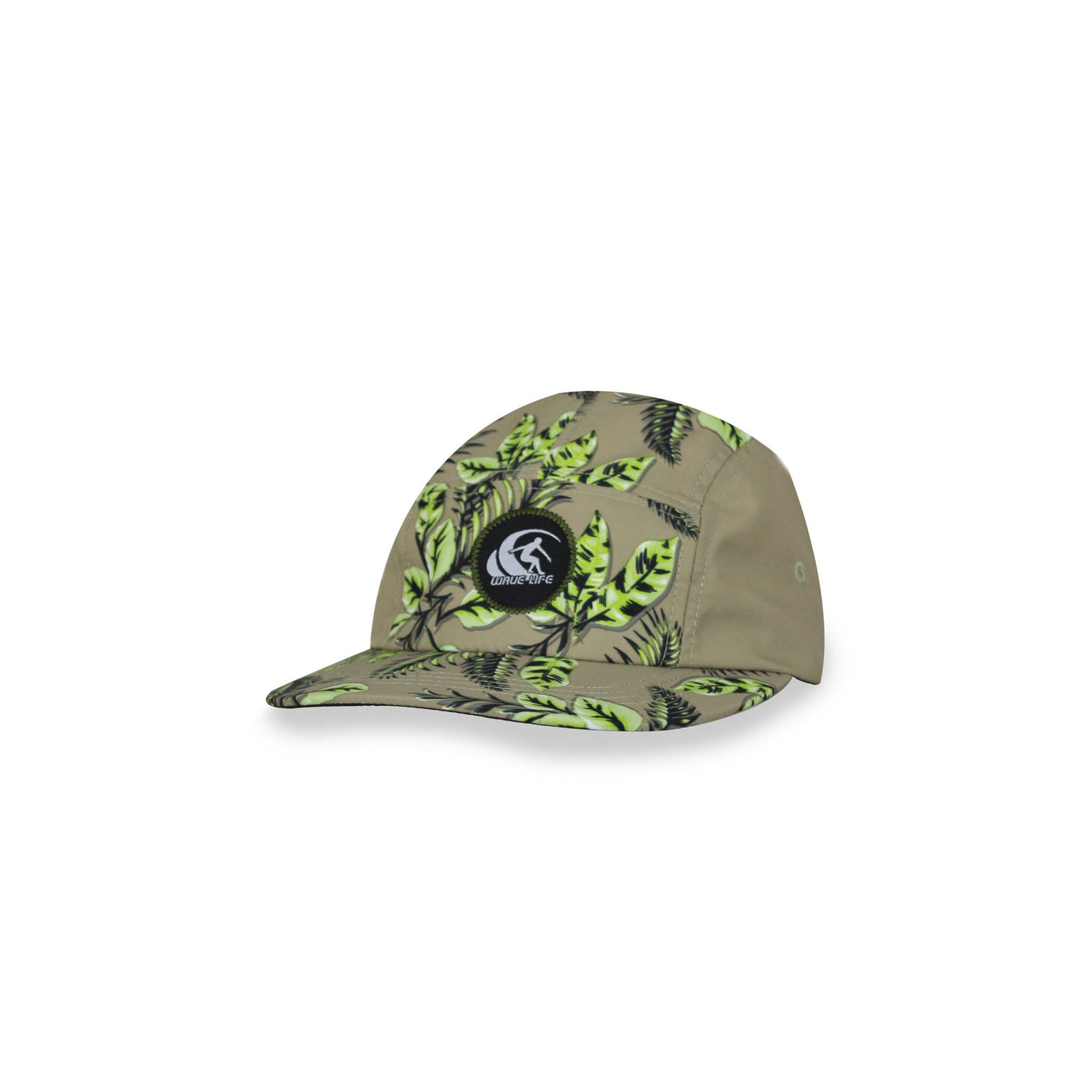 Leafy 5 Panel Cap Lime - Wavelife